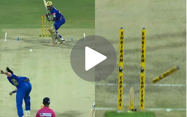 [Watch] Fast And Furious Pacer Breaks Stumps In Half; Creates Havoc In TNPL 2024